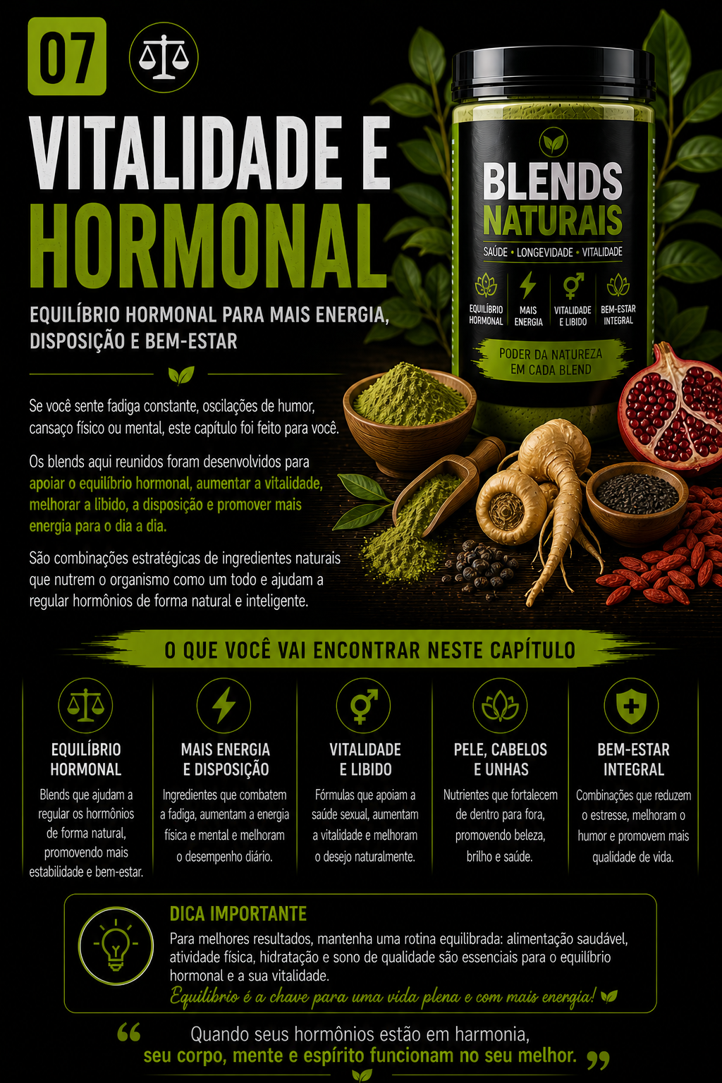 Capítulo Vitalidade e Hormonal